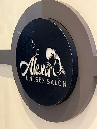 Alexa unisex salon logo