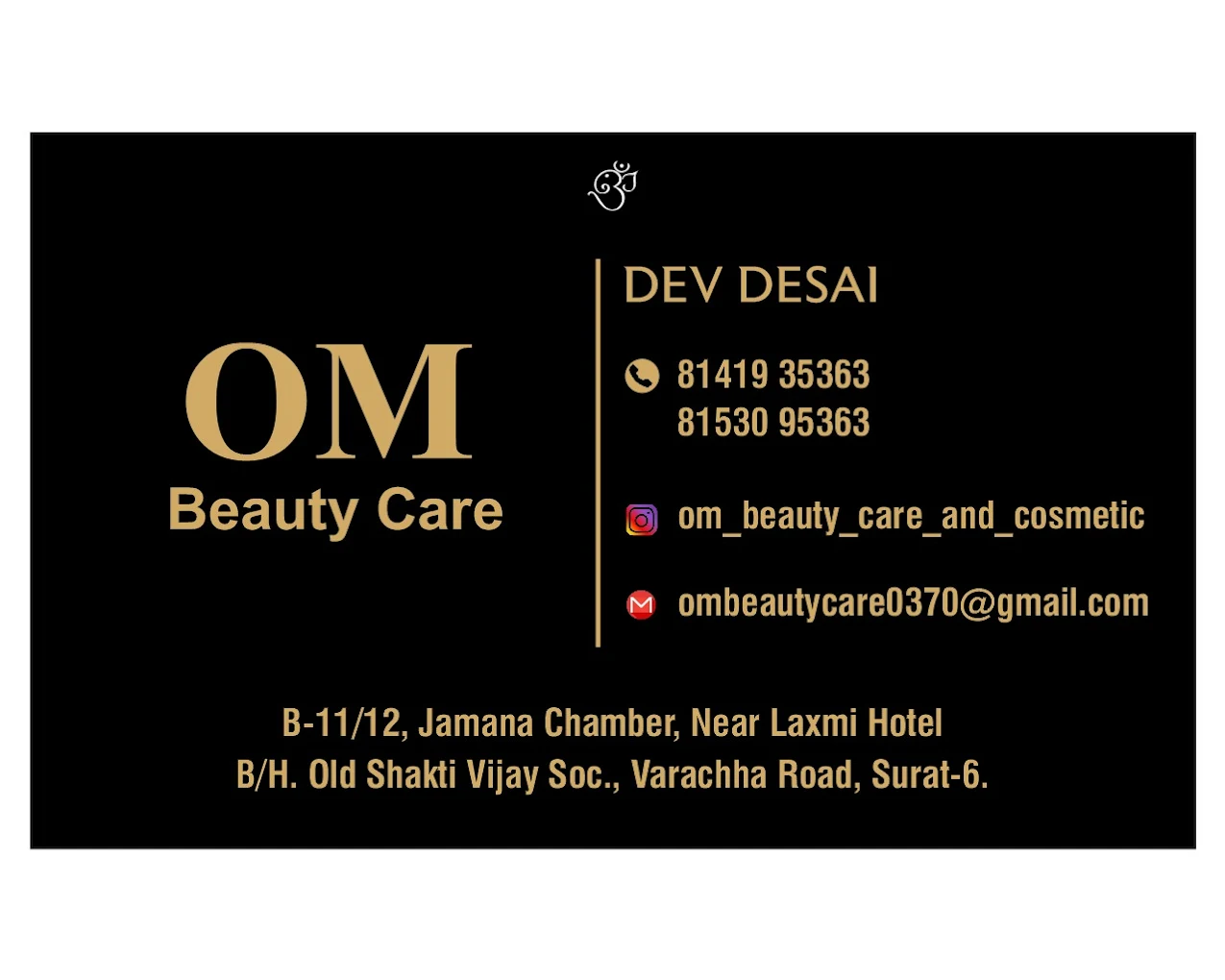 Om Beauty Care logo